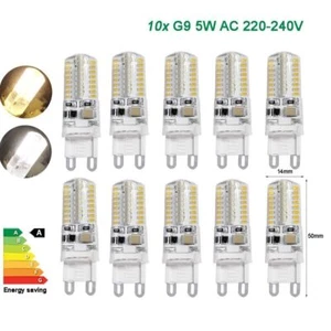 COB 220V 10X G9 LED bulbs SMD chip 240V lights 5W white warm lamps accessories - Picture 1 of 14