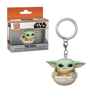 Star Wars: The Mandalorian The Child in Pod Funko Pocket Pop! Key Chain - Foto 1 di 3