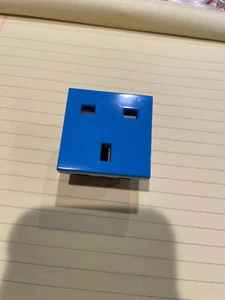 Legrand #10000260, Socket 2P+E BS Ref 0.775.05 With Blue Cov Qty of 10, #4rm#1 - Picture 1 of 7