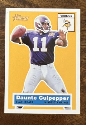 2001 Topps Heritage Football Card #23 Daunte Culpepper  - Image 1 of 2