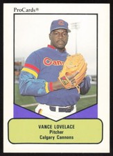 1990 ProCards AAA   Vance Lovelace #112 Calgary Cannons