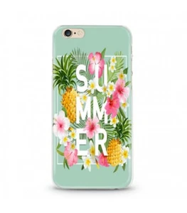 Coque Iphone 7 PLUS Iphone 8 PLUS Summer ananas tropical jungle fleur rose - Photo 1 sur 1
