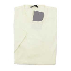 Cruciani Melon Green Knit Cotton Short Sleeve Sweater Slim S (Eu 48) NWT - Picture 1 of 4