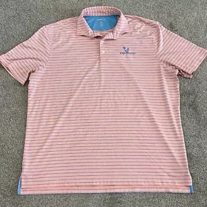 Polo golf Johnnie O Performance uomo XL Eagle Mountain UPF 50 logo a righe - Foto 1 di 24