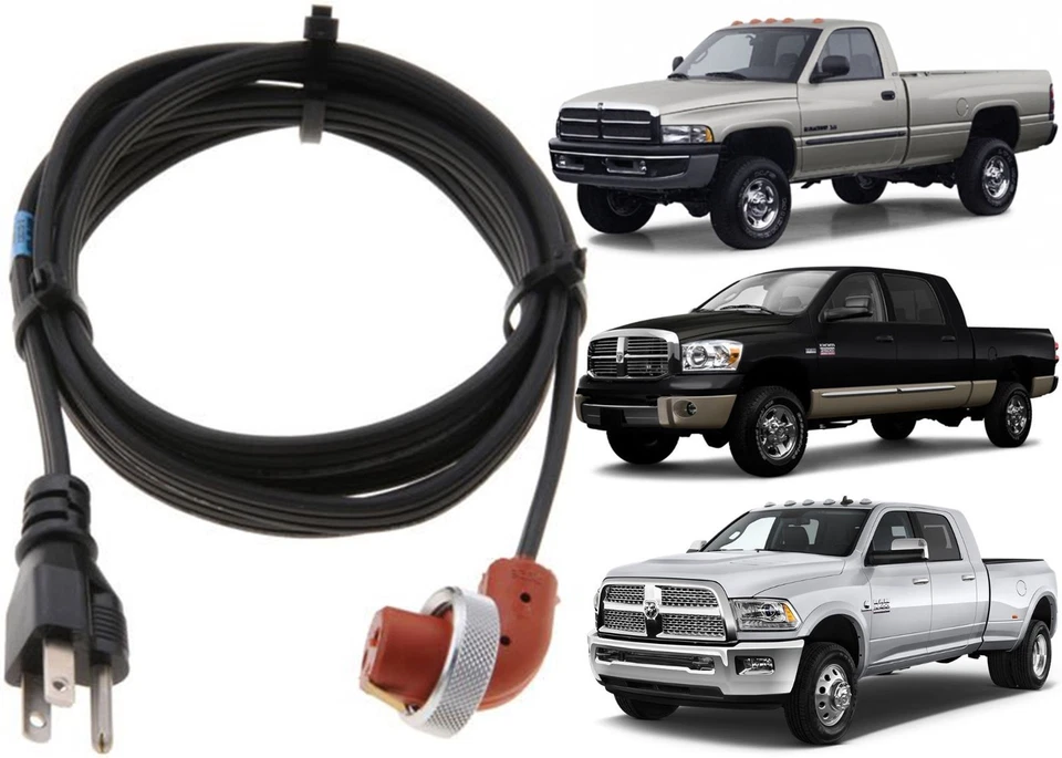 Block Heater Cord For 1989-2018 Dodge Ram 5.9 6.7 Diesel New Free Shipping - Image 1 of 1