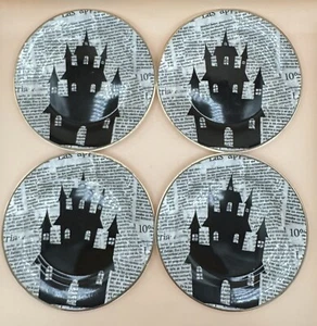 Ciroa Wicked Haunted House Juego de 4 Placas Laterales China Fina "Temática Malvada" En muy buen estado - Imagen 1 de 2