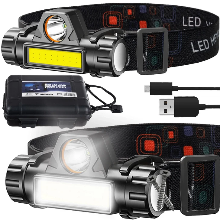 Proiettore Torcia Cavallo LED 4IN1 USB Super Luminoso Campeggio Outdoor 18371