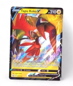 Pokemon TCG Tapu Koko V 050/163 SWSH05: Battle Styles Ultra Rare Holo NM - Picture 1 of 2