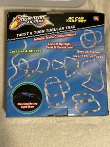 Zoom Tubes Car Trax RC Car Set Over 25 Pieces & Over 12 ft of Tubes