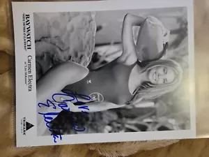 8x10 signed auto  in person,   Carmen Electra - Picture 1 of 1