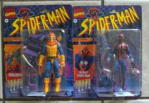 Figura de acción de 6" Marvel Legends Retro Wave Spider-Man Ben Riley & Hobgoblin en muy buen estado - Imagen 1 de 2