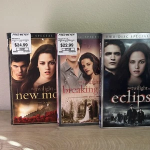 Twilight Saga DVD Set Eclipse New Moon breaking dawn Movie Series 3 Movie Lot - Picture 1 of 11