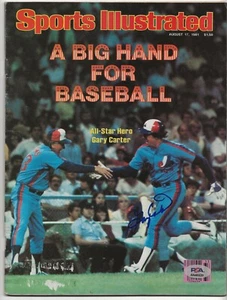 Gary Carter Montreal Expos Autograph Signed 8/17/81 Sports Illustrated PSA - Picture 1 of 4