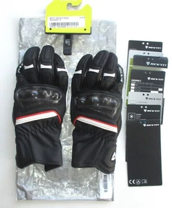 Motorcycle Gloves- New Rev’it Chevron 2 Large Leather Gloves BLack & White Revit - Picture 1 of 11