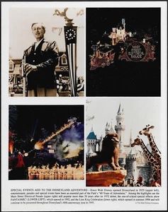 Disneyland 40 Years of Adventures Original 1990s Promo Press Photo Walt Disney - Picture 1 of 1