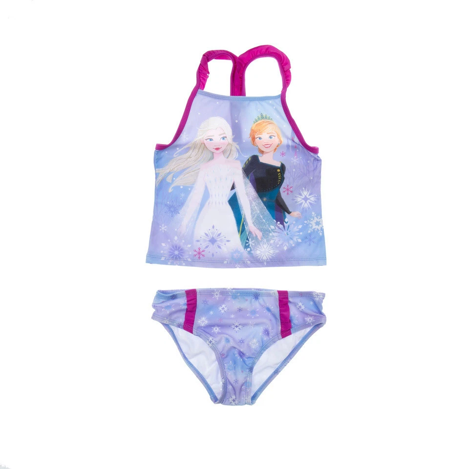Disney Girls Frozen Tankini Top and Bikini Bottom Swim Set Multi Size 5/6 - Image 1 of 1