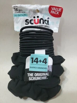 Scunci  Elastics- Scrunchies 18 pcs combo package. The Original Scrunchie. - Image 1 of 2