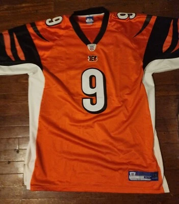 Carson Palmer Cincinnati BENGALS Football REEBOK sewn Size 54 Jersey VINTAGE - Image 1 of 4