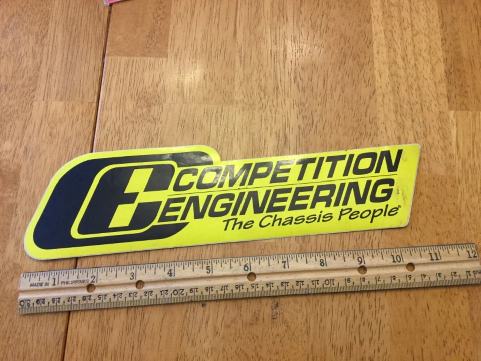 Calcomanía adhesiva vintage de ingeniería de competición Foto 1 de 1