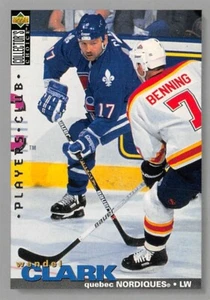 1995-96 Collector's Choice Player's Club #103 Wendel Clark  **  Quebec Nordiques - Picture 1 of 3