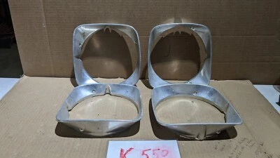 Pontiac Bonneville Catalina 1971-72 juego de bisel de luz de cabeza original (4) Foto 1 de 4