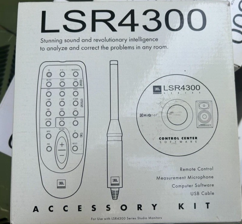 JBL LSR4300 Calibration Microphone + Remote Accessory Kit for LSR4326P LSR4328P - Image 1 of 2