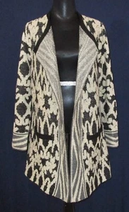 Cárdigan abierto Lucky Brand para mujer nuevo sin etiquetas grande beige negro gris - Imagen 1 de 9