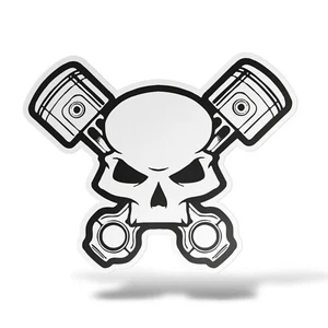 Sticker TESCHIO PISTONI Adesivo Murale Decal Laptop Auto Moto Casco Scooter PVC - Foto 1 di 16
