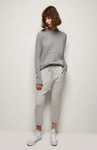 NWT $595 Nili Lotan Paris Cashmere Sweatpant in Smokey Grey; S - Picture 1 of 5