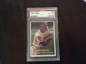 1957 Topps Hank Aaron PSA 4