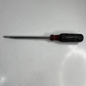 Crescent 2143-8 Round Shank Screwdriver, 8” Long 3/8" Flat Tip, Cushion Grip USA - Picture 1 of 8