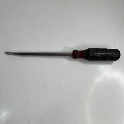 Chave de fenda Crescent 2143-8 haste redonda, 8” de comprimento 3/8" ponta plana, alça de almofada EUA - Imagem 1 de 4