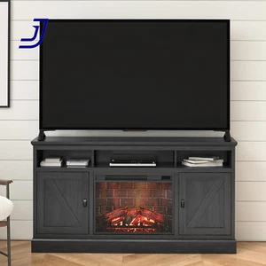 Ashton Lane Electric Fireplace TV Stand for Tvs up to 65", Black Oak - Picture 1 of 12