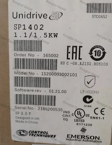 1 Stück Emerson SP1402 Frequenzumrichter Brandneu Expressversand - Bild 1 von 1