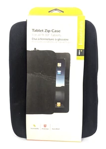 NEW iEssentials Tablet soft case Universal up to 10" tablets zip up Black  - Picture 1 of 4