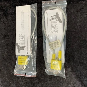 Home Safe Cable Locks (2) Gun Firearms Safety Security 2 Keys Yellow - Bild 1 von 3