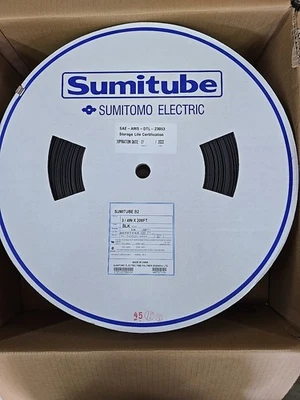 Tubo termorretráctil Sumitube B2 3/4” X 200 ft negro  Foto 1 de 3