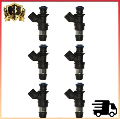 Set of 6 Fuel Injectors For 2005-2006 PONTIAC G6 MONTANA SATURN RELAY 3.5L V6 US - Image 1 of 4
