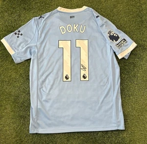 Doku signed 25/26 Manchester City Home shirt - Picture 1 of 1