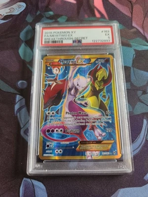 Pokemon TCG Mewtwo EX (163 Secret Full Art) 163/162 Breakthrough Holo PSA 5 - Image 1 of 3