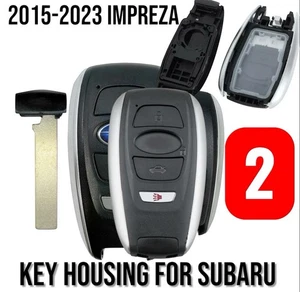 2 for Subaru Forester 2016 2017 2018 2019 2020 Smart Remote Key Shell Case Fob - Picture 1 of 6