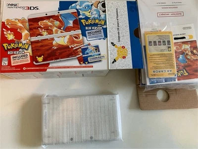 Novo sistema portátil Nintendo 3DS Pokemon edição de 20º aniversário branco - Imagem 1 de 4
