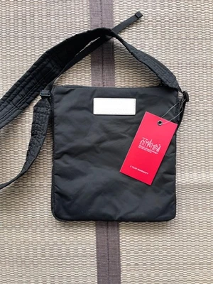 Manhattan Portage单肩包/吊带衬垫黑色尼龙 — 第 1/3 张图片