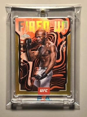 MICHAEL PAGE 🏆 “MVP” MMA/UFC ✨RARE✨ (#12/50)  TOPPS CHROME REFRACTOR CARD!!! - Image 1 of 3