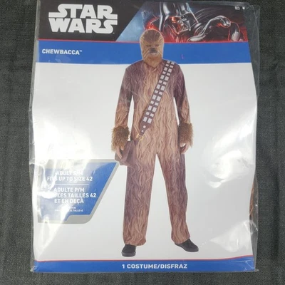 Disney Star Wars Chewbacca Wookie Suit Costume Halloween Adult Small To Med 42 - Image 1 of 4