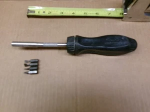 Snap On USA Black Reversible Ratcheting Magnetic Tip Screwdriver No SSDMR4B - Picture 1 of 5
