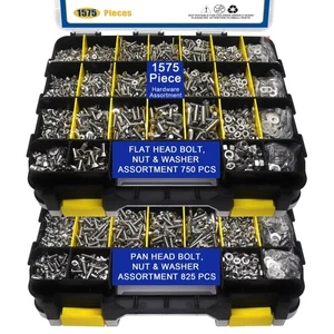 1575 PCS Nuts and Bolts Assortment Kit, Stainless Steel Phillips Pan Head & F... - Bild 1 von 8