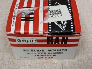 Gepe 6006 Slide Mounts for 35mm 24x36mm 2mm Box of 19 Antinewton - Picture 1 of 10