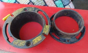 CHAR USA 4X3 SPL 220 Cast Iron Closet Toilet Flange + 2" Deep Cast - Picture 1 of 3