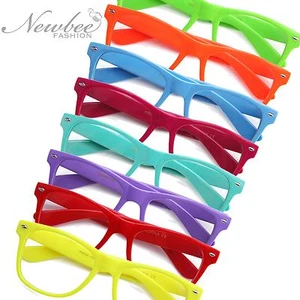 2 Pack Horn Rimmed Glasses Retro Vintage Clear Lens Glasses  - Picture 1 of 10